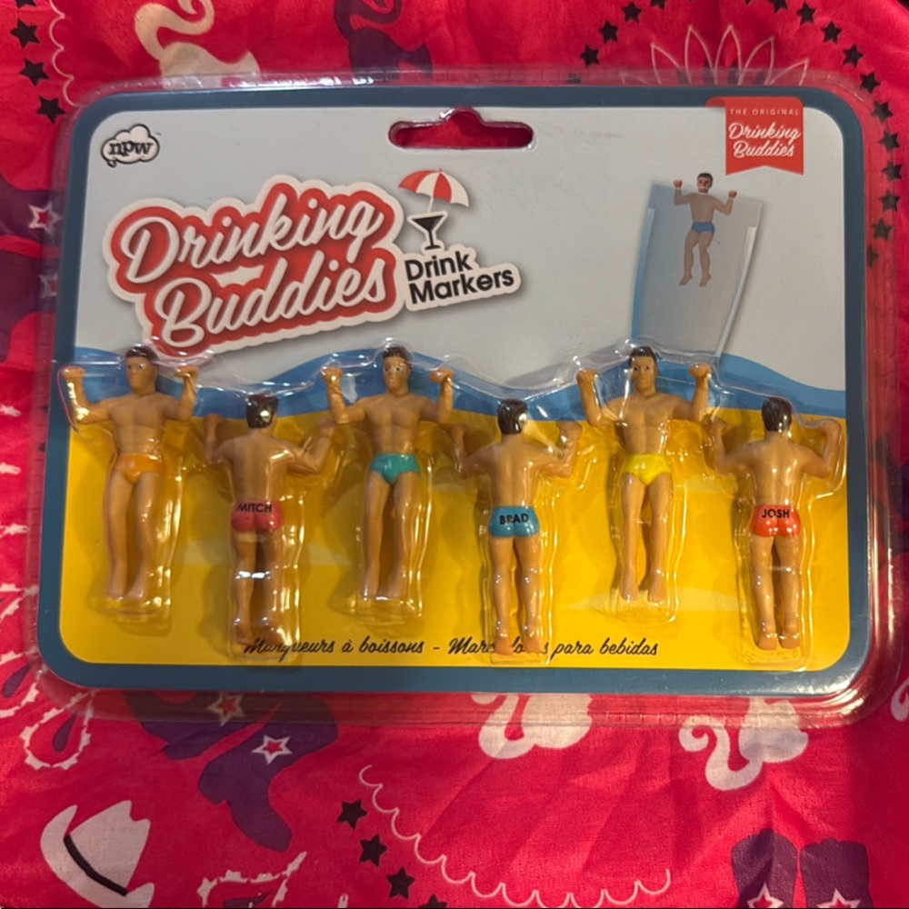 Drinking Buddies Drink Markers - Multicolor